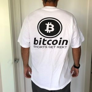 Short sleeve bitcoin t shirt new cryptocurrency